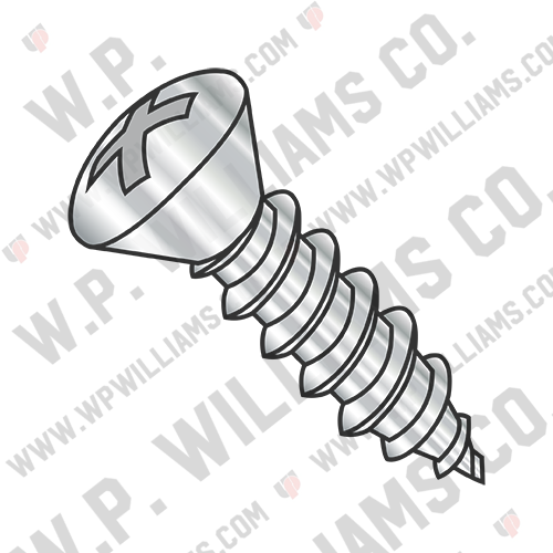 Phillips Oval Self Tapping Screw Type AB Fully Threaded 18-8 Stainless