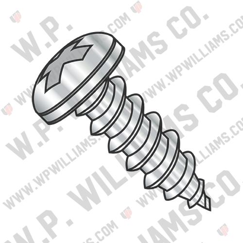 Phillips Pan Self Tapping Screw Type AB Fully Threaded 18-8 Stainless Steel
