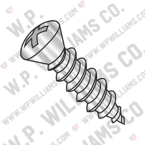 Phillips Trim Oval Self Tapping Screw Type A w/#Six Head Full Thrd 18-8 Stainles
