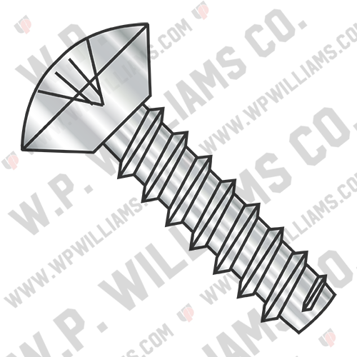 Phillips Oval Undercut Self Tapping Screw Type B Full Thred 18 8 Stainless Steel