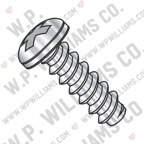 Phillips Pan Self Tapping Screw Type B Fully Threaded 18-8 Stainless Steel