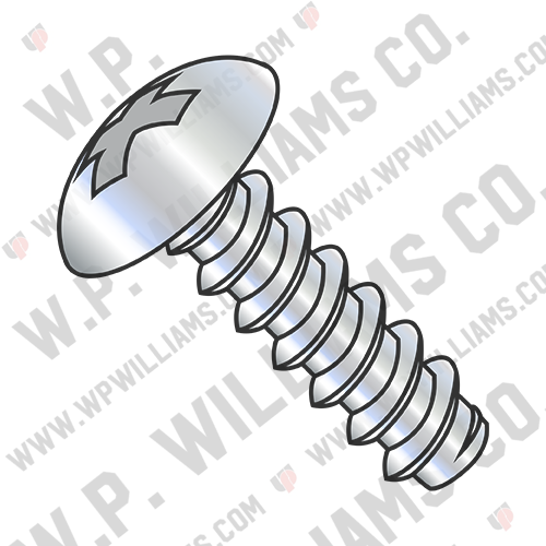 Phillips Full Contour Truss Self Tapping Screw Type B Full Thread Zinc And Bake