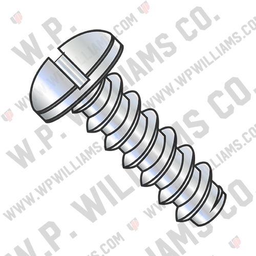 Slotted Pan Self Tapping Screw Type B Fully Threaded Zinc Bake