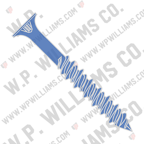 Phillips Flat Concrete Screw With Drill Bit Blue Perma Seal