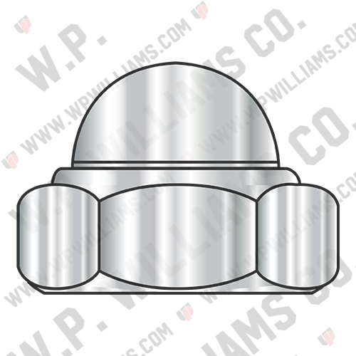 Metric Din 986 Hex Nylon Insert Domed Cap Nut A2 Stainless Steel