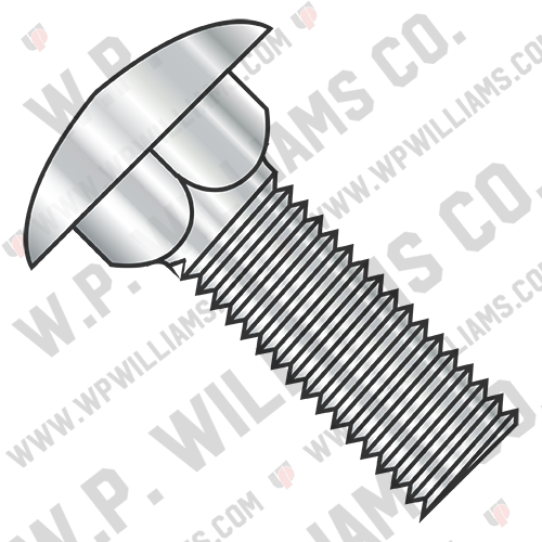 Metric DIN603 Carriage Bolt Full Thread A2 Stainless Steel