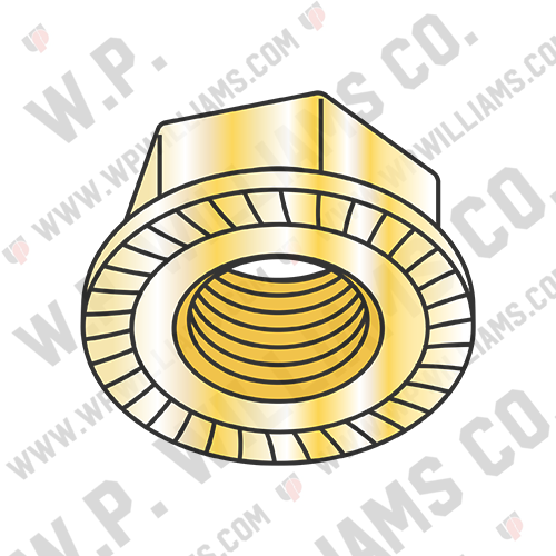 Serrated Flange Hex Lock Nuts Case Hardened HR15N 78/90 Zinc Yellow and Bake