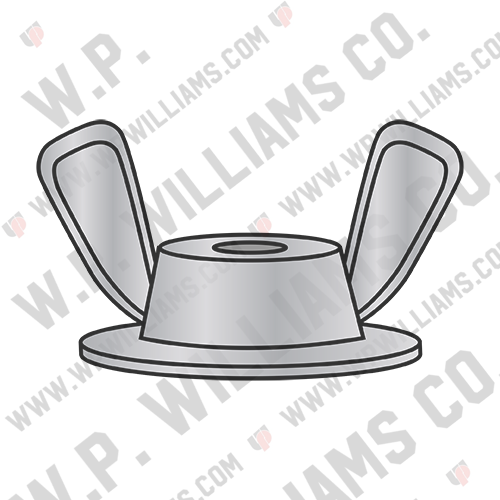Washer Based Wing Nut Die Cast Zinc Alloy