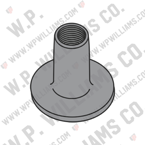 WELD NUT WITH .562 ROUND BASE STEEL Plain