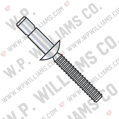Protruding Head Structural Rivet Aluminum Sleeve Clear Chromate
