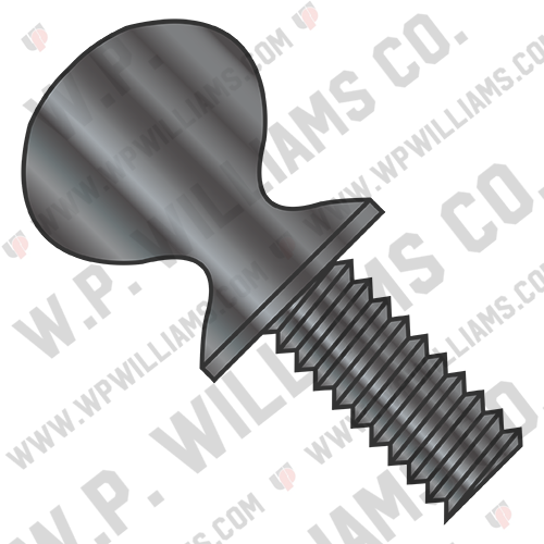 Thumb Screw With Shoulder Full Thread Black Oxide and Oil
