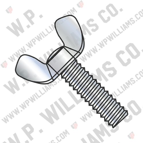 Light Series Cold Forged Wing Screw Full Thread Type A Zinc