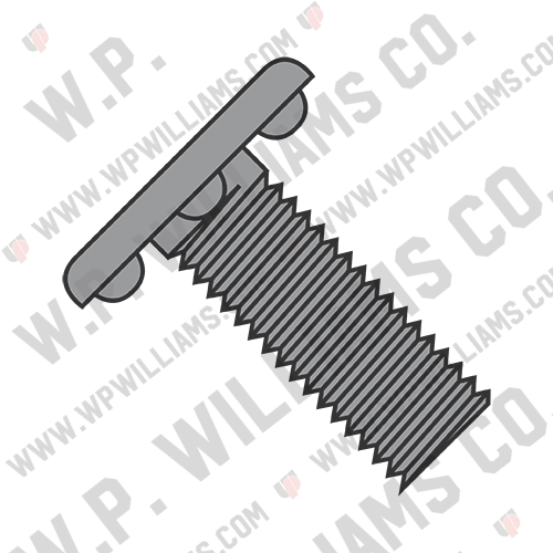 Weld Screw With Nibs Under The Head Fully Threaded Plain