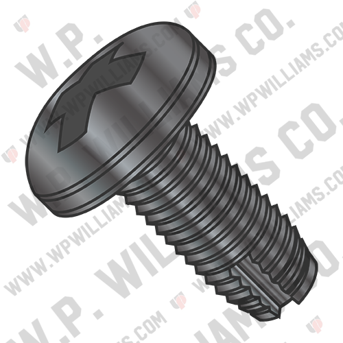 Phillips Pan Thread Cutting Screw Type 1 Fully Threaded Black Oxide