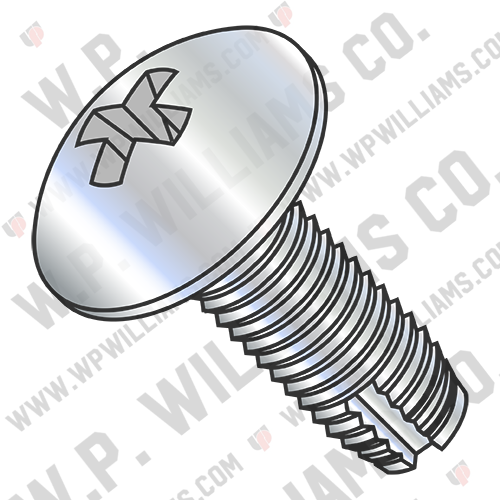 Phillips Truss Thread Cutting Screw Type 1 Fully Threaded Zinc And Bake