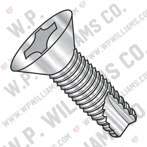 Phillips Flat Thread Cutting Screw Type 23 Fully Threaded 18 8 Stainless Steel