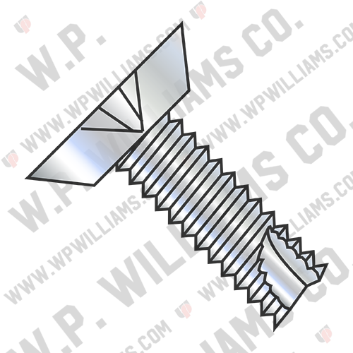 Phillips Flat Undercut Thread Cutting Screw Type 23 Fully Threaded Zinc And Bake