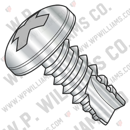 Phillips Pan Thread Cutting Screw Type 25 Fully Threaded 410 Stainless Steel