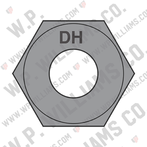 Heavy Hex Structural Nuts A 563 D H Plain USA