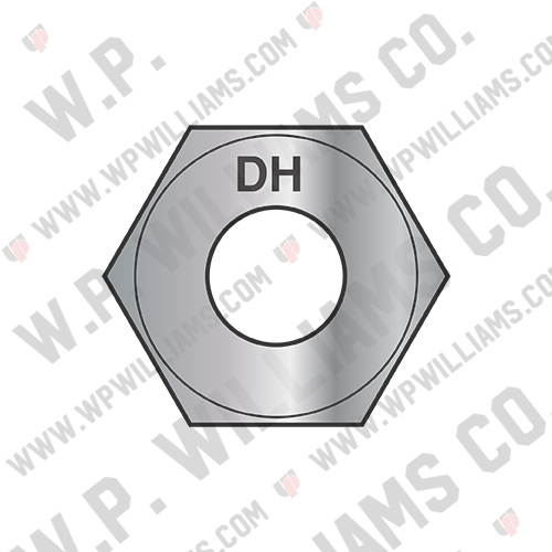 Heavy Hex Structural Nuts A563DHG Hot Dipped Galvanized with Lubricant Coating