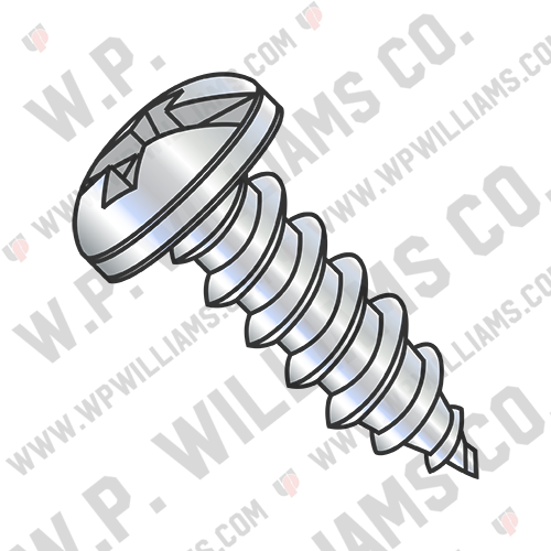 Combination Pan Head Self Tapping Screw Type A B Fully Threaded Zinc And Bake