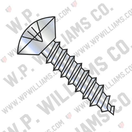 Phillips Oval Undercut Self Tapping Screw Type A B Fully Threaded Zinc And Bake