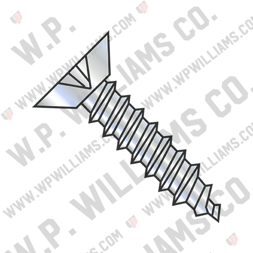 Phillips Flat Undercut Self Tapping Screw Type A B Fully Threaded Zinc And Bake