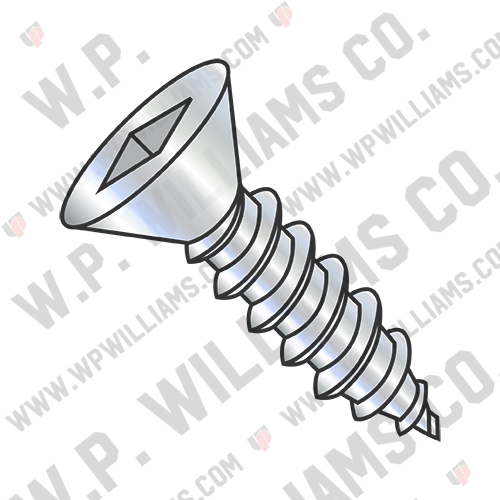 Square Flat Self Tapping Screw Type A B Fully Threaded Zinc And Bake