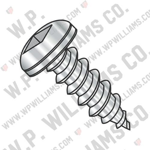 Square Pan Self Tapping Screw Type A B Fully Threaded 18 8 Stainless Steel