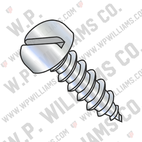 Slotted Pan Self Tapping Screw Type A B Fully Threaded Zinc And Bake