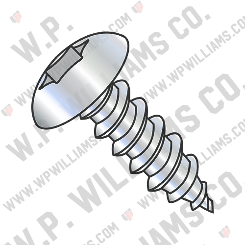 Six Lobe Full Contour Truss Self Tapping Screw Type AB Full Thread Zinc and Bake