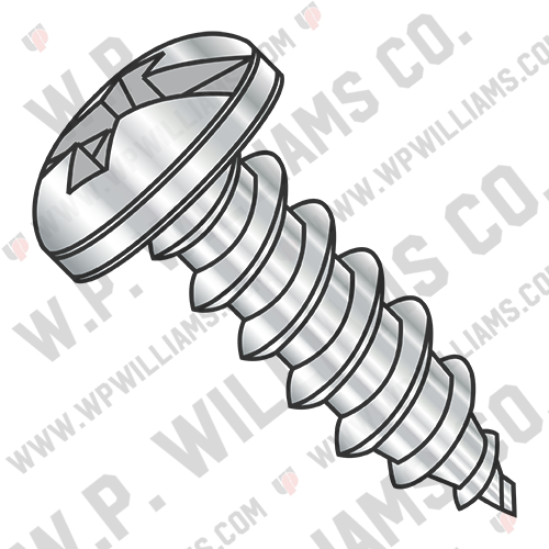 Combination (slot/phil) Pan Self Tap Screw Type A Full Thread 18 8 Stainless Ste