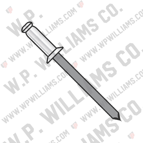 Countersunk Aluminum Rivet With Steel Mandrel