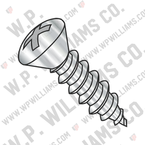 Phillips Oval Self Tapping Screw Type A Fully Threaded 18-8 Stainless Steel