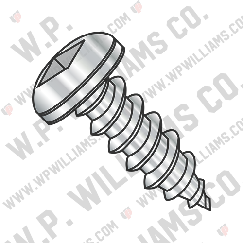 Square Pan Self Tapping Screw Type A Fully Threaded 18 8 Stainless Steel