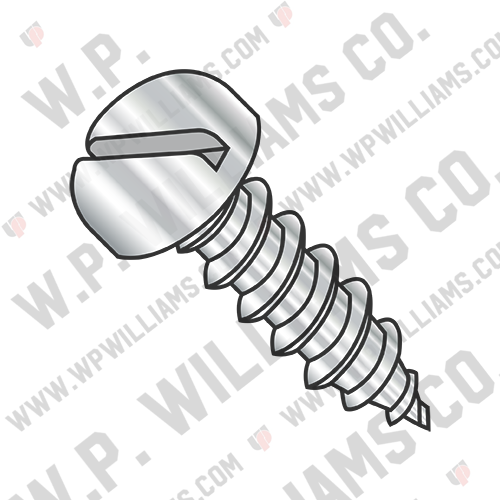 Slotted Pan Self Tapping Screw Type A Fully Threaded 18-8 Stainless Steel