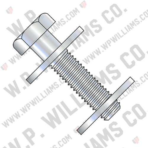 Hex Head Joint Draw Bolt Full Thread Zinc