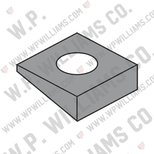 Square Beveled Washer F 436 Plain