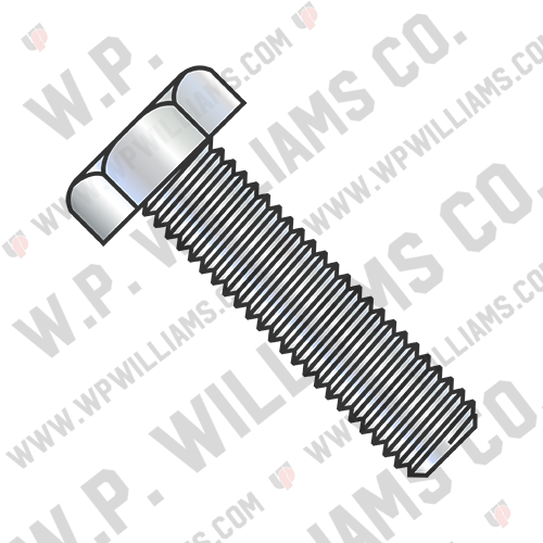 Hex Tap Bolt Low Carbon A307 Fully Threaded Zinc