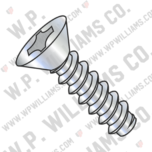 Phillips Flat Self Tapping Screw Type B Fully Threaded Zinc