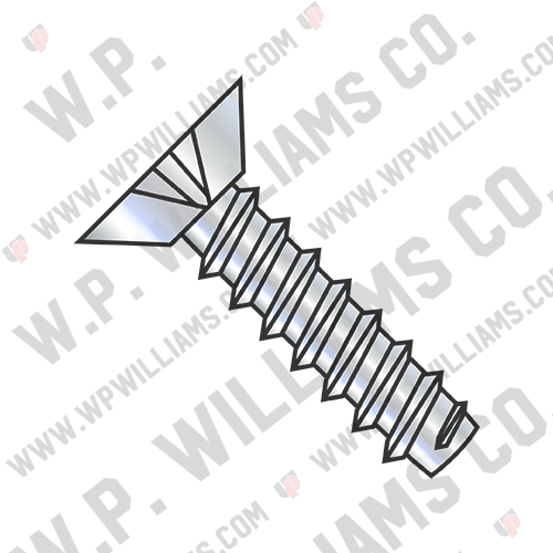 Phillips Flat Undercut Self Tapping Screw Type B Fully Threaded Zinc