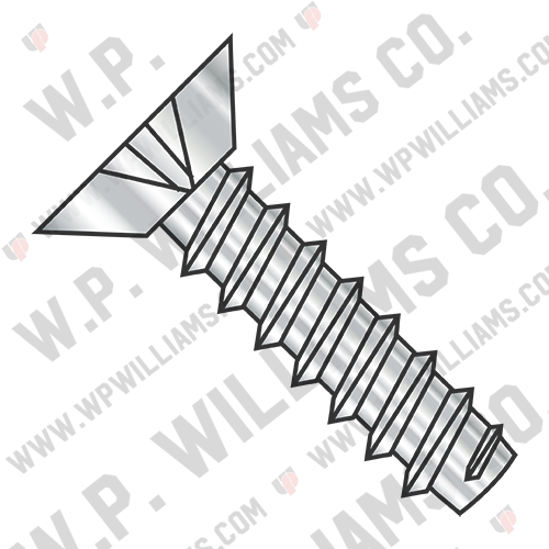 Phillips Flat Undercut Self Tapping Screw Type B Full Thread 410 Stainless Steel