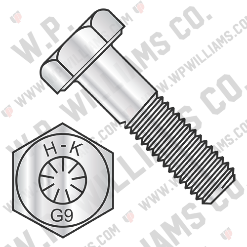 Coarse Thread Hex Cap Screw Grade 9 DFAR EcoGuard Gray/Silver 1,000 Hr Corrosion