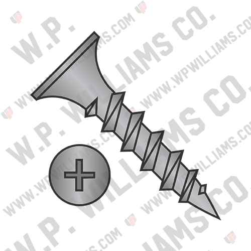 Phillips Bugle Head Coarse Thread Drywall Screw Black Phosphate Particle Board