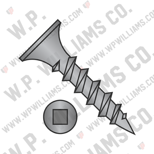 Square Recess Drive Bugle Head Coarse Thread Drywall Screw Black Phosphate