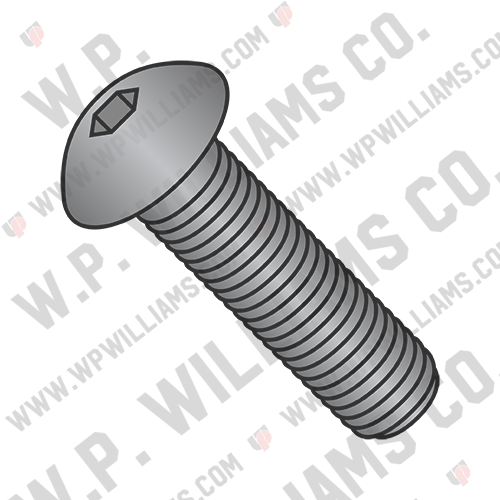 Coarse Thread Button Head Socket Cap Screw Plain