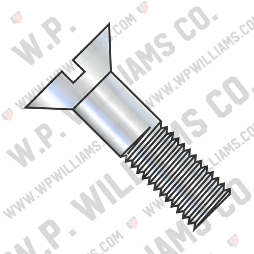 Slotted Flat Cap Screw Zinc
