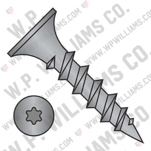 6 Lobe Bugle Head Coarse Thread Drywall Screw Black Phosphate Particle Board