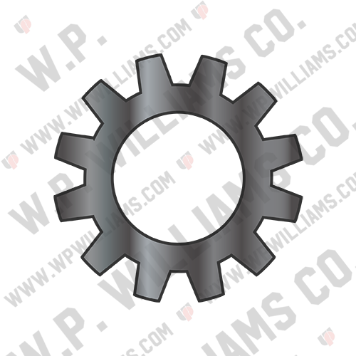 Din 6797 A Metric External Tooth Lock Washer Black Oxide and Oil