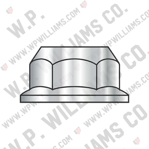 Din 6923 Metric Class 10 Hex Flange Nut Non Serrated Zinc Bake ROHS